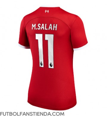 Liverpool Mohamed Salah #11 Primera Equipación Mujer 2023-24 Manga Corta
